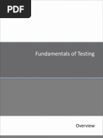 Fundamentals of Testing