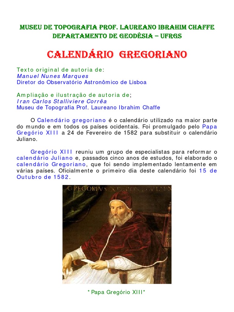 Calendário gregoriano – Wikipédia, a enciclopédia livre