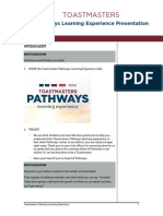 Pathways Learning Experience Presentation - Facilitator Guide