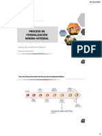 Proceso de Formalización Minera Integral y Ds 018 Una Puno