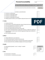 Personal Accountability Template