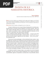 A Escrita de Si e a Narrativa Histórica