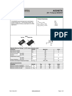 General Description Product Summary: 30V P-Channel MOSFET