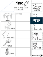 Fabuloso Material para Trabajar La Separación de Silabas y Rimas PDF
