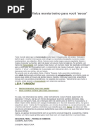 Educadora Física Monta Treino Para Você