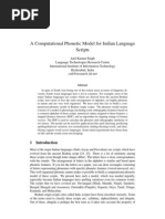 Computational Model of Phonetic Scripts
