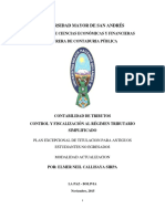 Control y Fiscalizacion Al Regimen Tributario Simplificado PDF