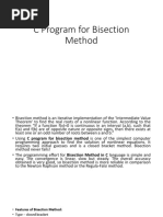 Program For Bisection Method