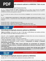 Internalização da legislação aduaneira aplicável ao MERCOSUL