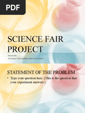 Science Fair Project