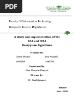 Download RSA and IDEA Security Algorithms by zahrashuaibi SN3835510 doc pdf