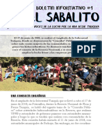 El Sabalito. Voces de La Lucha Por La Vida Desde Tariquía (Boletín Informativo #1)