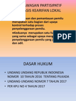 Pengawasan Partisipatif Berbasis Kearifan Lokal