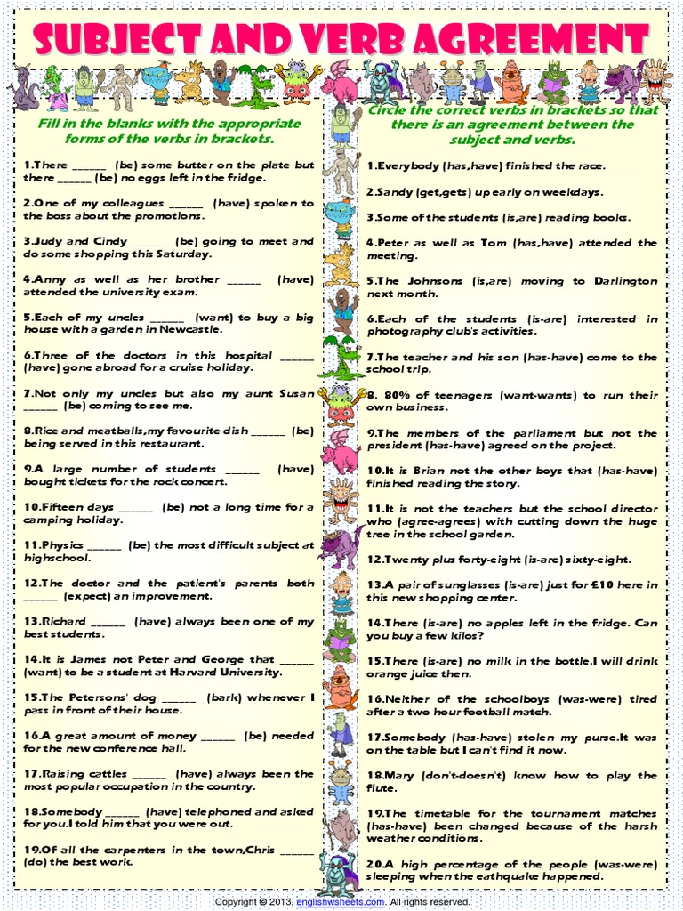 subject-and-verb-agreement-worksheet-pdf