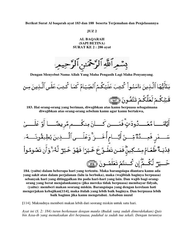 Download 99+ Contoh Surat Al Baqarah Terjemahan Gratis