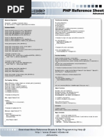 PHP Advanced Reference Sheet