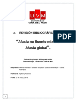 Revisión Bibliográfica Afasia Conducción y Afasia No Fluente Mixta