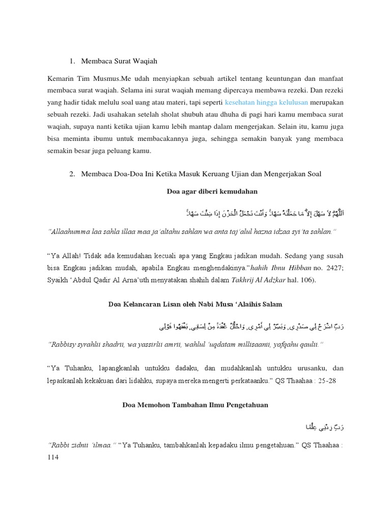 Download 65+ Contoh Surat Al Waqiah Untuk Ujian Terbaik Gratis