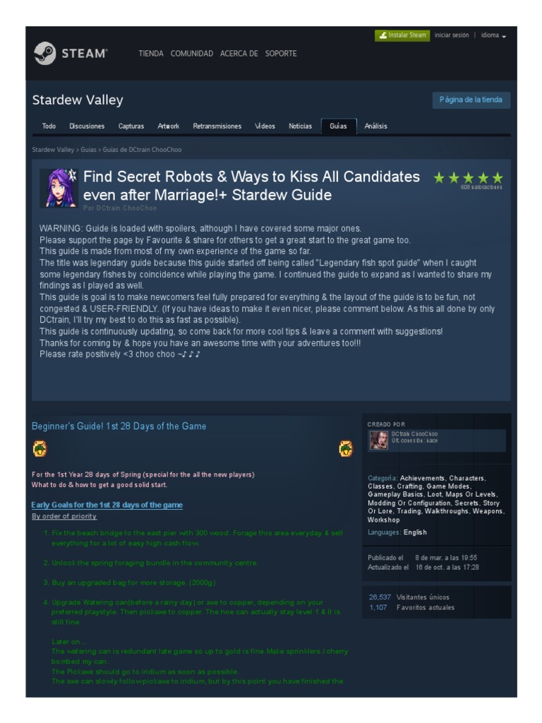 Comunidad Steam Guia Find Secret Robots Ways To Kiss All Candidates Even After Marriage Stardew Guide Fruit Nature