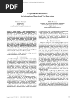 Usage of Robot Framework in Automation of Functional Test Regression