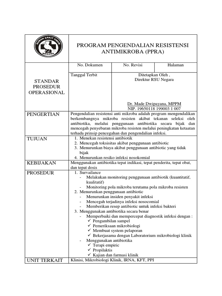 Sop Ppra | PDF | Kesehatan Holistik | Sains & Matematika