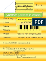 Summer Lessons in Music