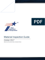 Material Inspection Guide - Texas Dept of Transport