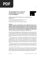 Download Determinants of Maternal and Child Health Services by richard SN3835682 doc pdf