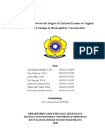 Relationship Between The Degree of Perineal Trauma at Vaginal Birth and Change in Haemoglobin Concentration