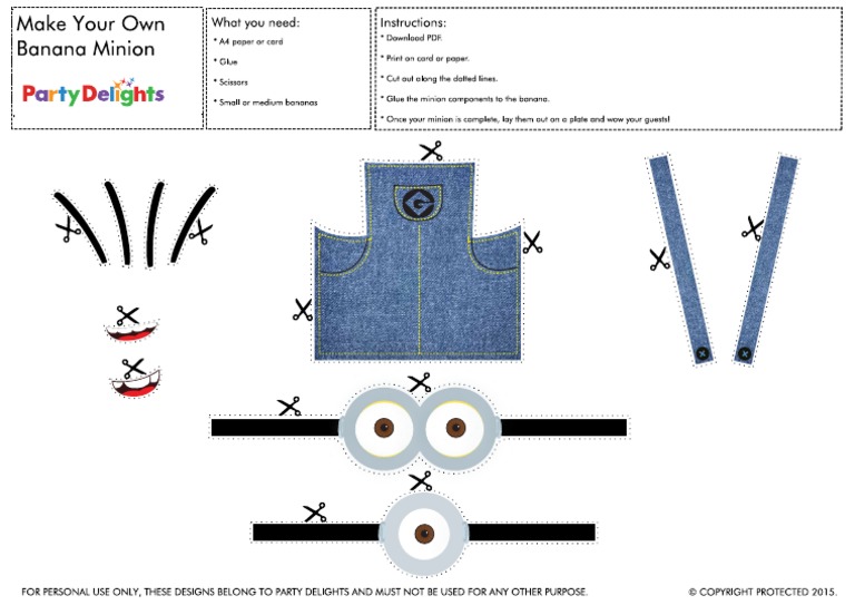 Minion Banana Printable PDF | PDF