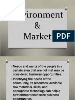 Environment and Market