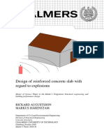 Design of Reinforced Concrete Slab With Regard To Explosions