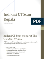 Indikasi CT Scan Kepala
