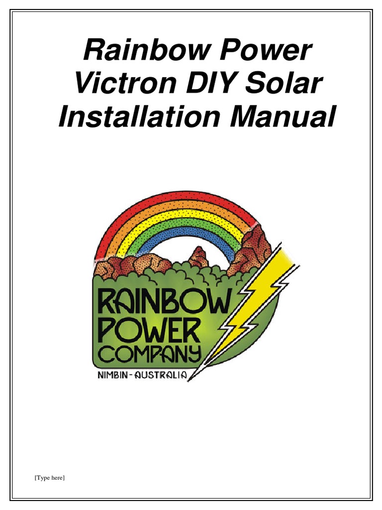 Victron DIY Installation Manual | PDF | Battery Charger | Battery ...