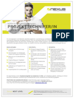 Stelleninserat ProjekttechnikerIn Neu PDF