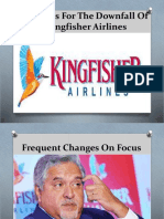 Reasons For The Downfall of Kingfisher Airlines