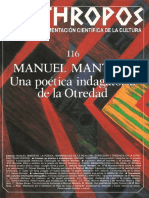 Manuel Mantero. Una Poética Indagatoria de La Otredad - VV.aa