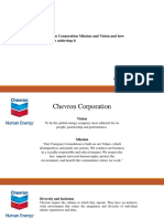 Chevron Corp mission and vision