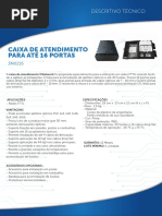 CAIXA DE ATENDIMENTO FTTH CTO 3 NETWORK LANÇAMENTO BRASIL