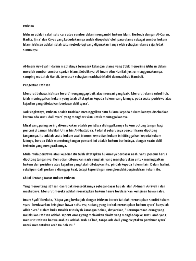 Istihsan Pdf