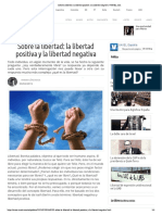 Sobre La Libertad - La Libertad Positiva y La Libertad Negativa