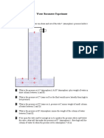 Water Barometer Experiment Explained