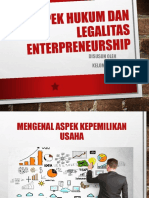Aspek Hukum Dan Legalitas Enterpreneurship