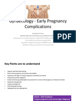 Gynaecology - Early Pregnancy Complications