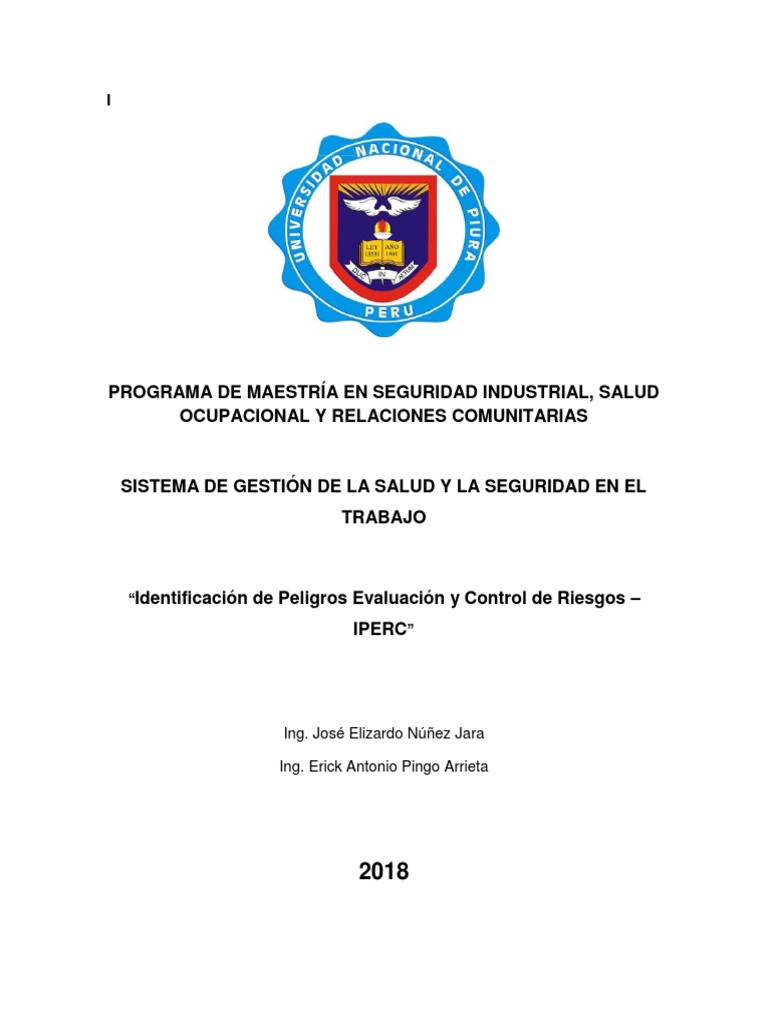 Identificación y Control de Riesgos IPERC | PDF | Riesgo | Evaluación
