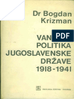 Bogdan KRIZMAN Vanjska Politika Jugoslavenske Države 1918 1941 PDF