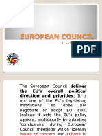 European Council: by Luminita Mocanu