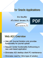 Web ADI For Oracle Applications: Eric Stouffer ATL-OAUG January 18, 2002