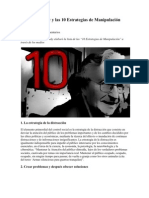 Noam Chomsky y las 10 Estrategias de Manipulación Mediática