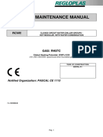 Use and Maintenance Manual: GAS: R407C